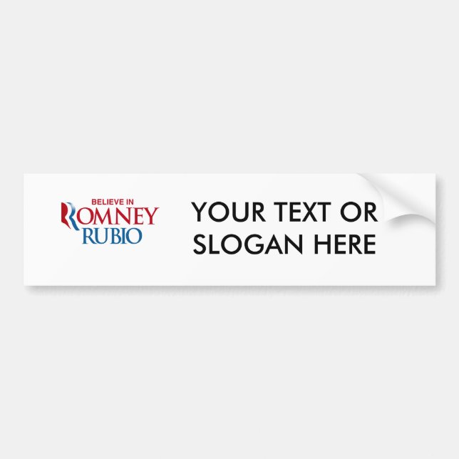 Adesivo Para Carro ROMNEY RUBIO VP BELIEVE.png (Frente)