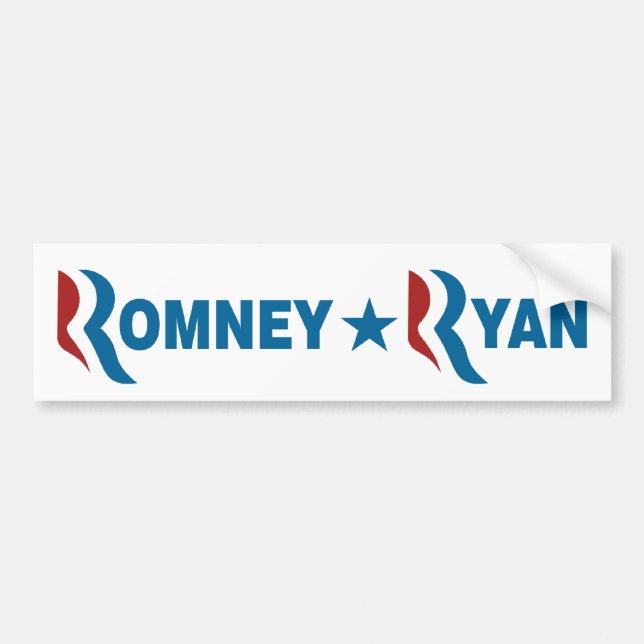 Adesivo Para Carro Romney - Ryan (Frente)