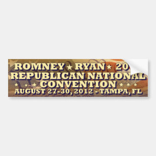 Adesivo Para Carro Romney - Ryan - convenção nacional republicana