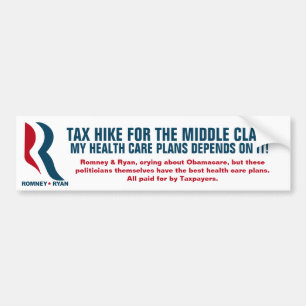 Adesivo Para Carro Romney - taxando a classe média