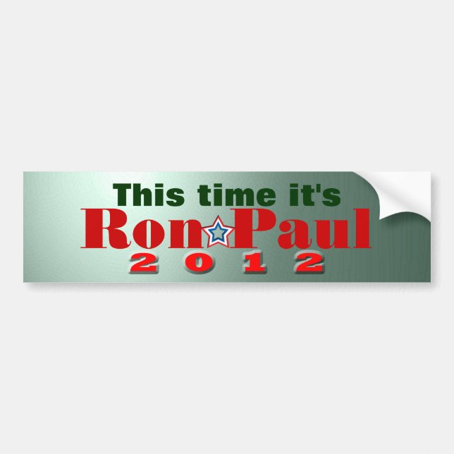 Adesivo Para Carro Ron Paul (Frente)