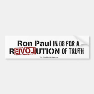 Adesivo Para Carro Ron Paul 08