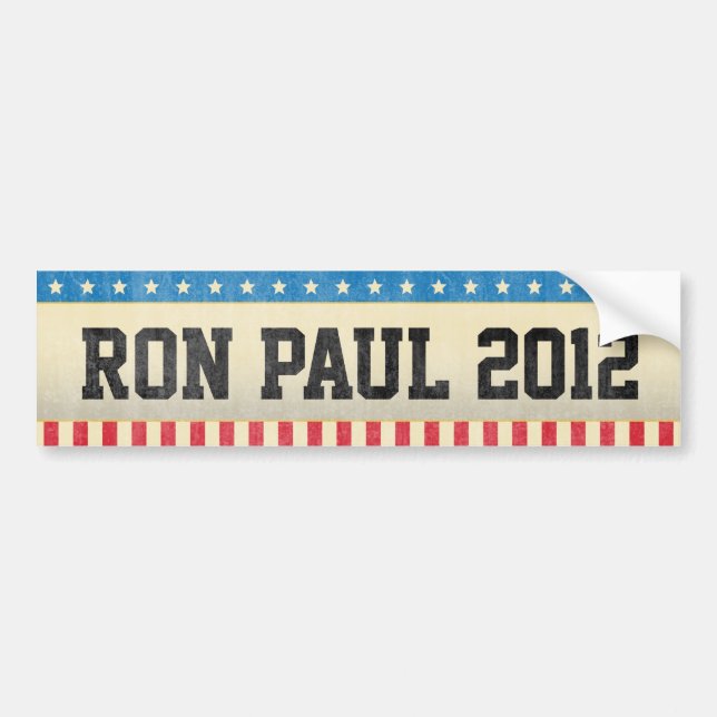 Adesivo Para Carro Ron Paul 2012 (Frente)