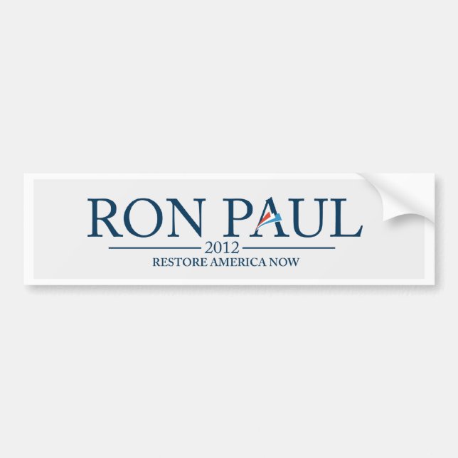 Adesivo Para Carro Ron Paul 2012 (Frente)