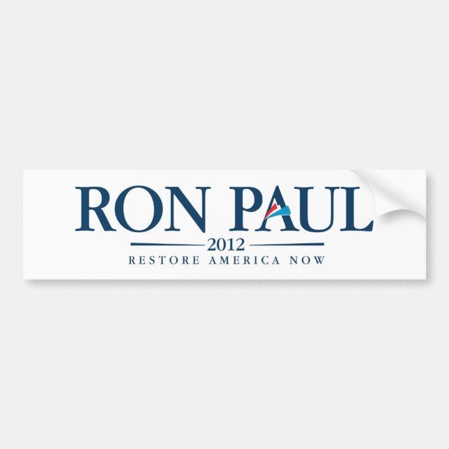 Adesivo Para Carro Ron Paul 2012 (Frente)
