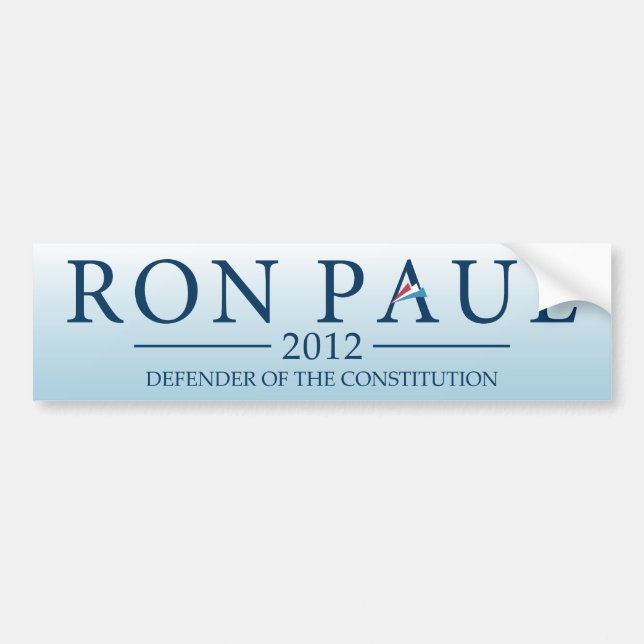 Adesivo Para Carro Ron Paul 2012 - Defensor da constituição (Frente)