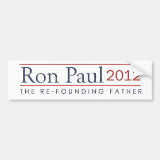 Adesivo Para Carro Ron Paul 2012 o pai de Refounding