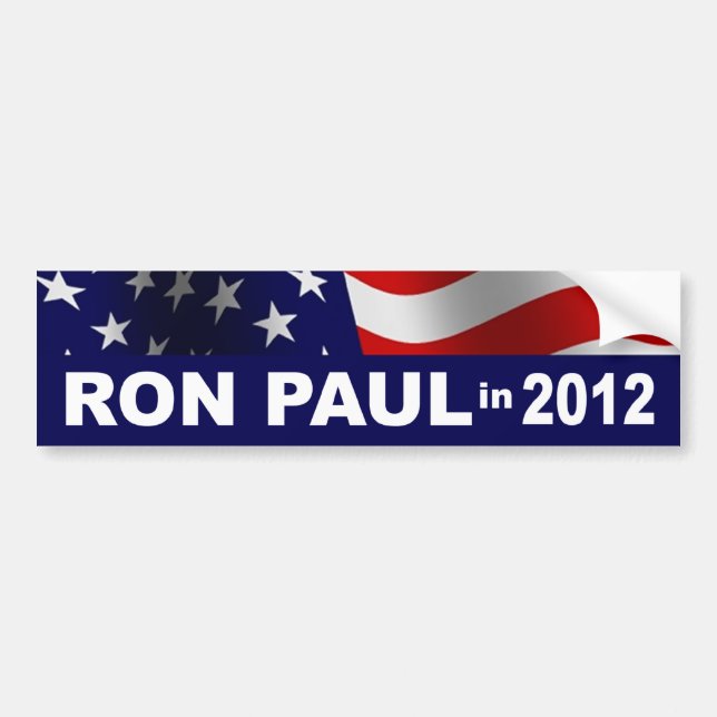Adesivo Para Carro Ron Paul Bumper Sticker (Frente)