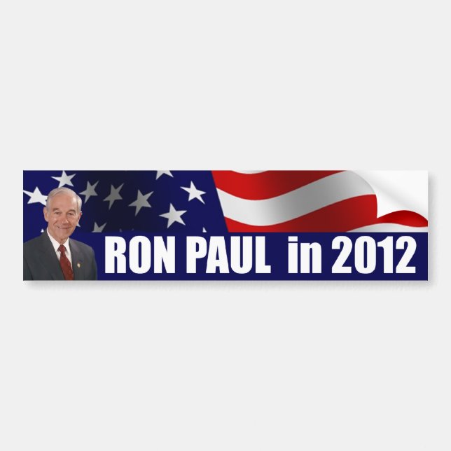 Adesivo Para Carro Ron Paul Bumper Sticker (Frente)
