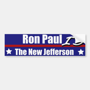Adesivo Para Carro Ron Paul é o Jefferson novo