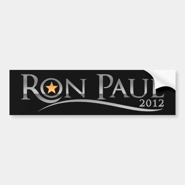Adesivo Para Carro Ron Paul Goldstar 2012 (Frente)