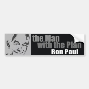 Adesivo Para Carro Ron Paul: O homem com o plano
