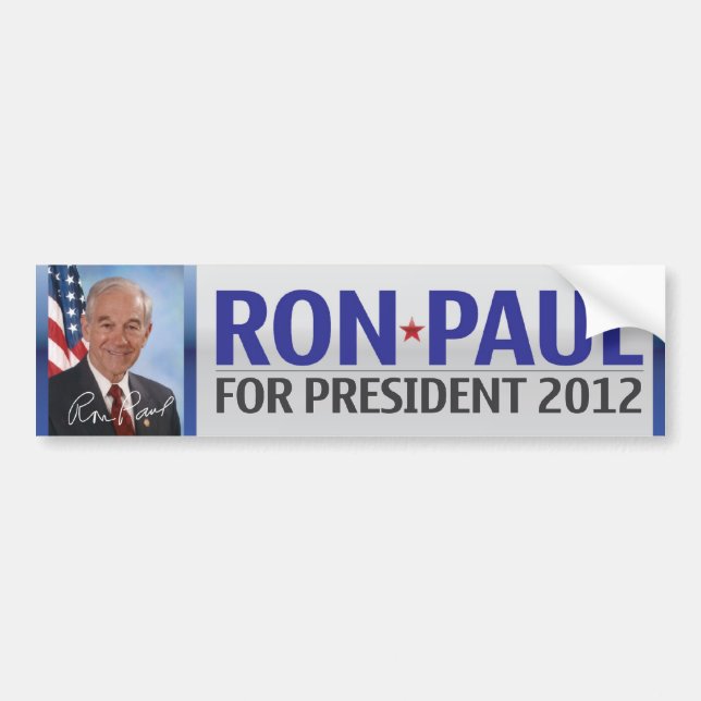 Adesivo Para Carro Ron Paul para o presidente autocolante no vidro (Frente)