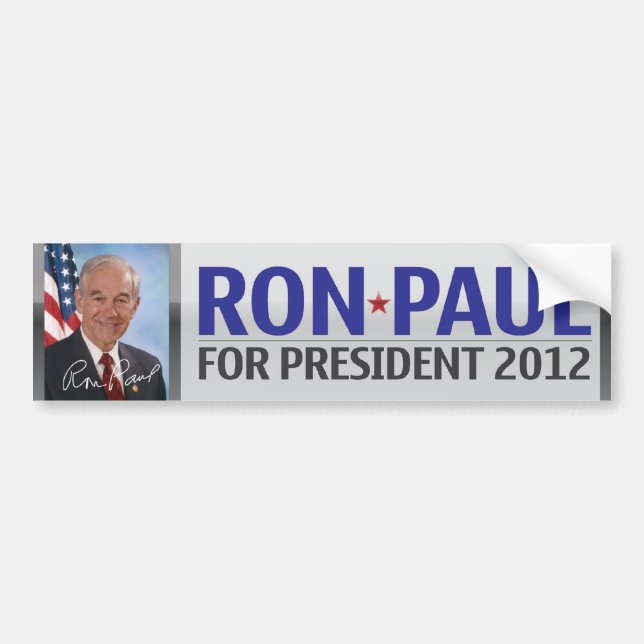 Adesivo Para Carro Ron Paul para o presidente autocolante no vidro (Frente)