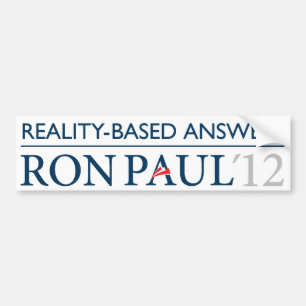 Adesivo Para Carro Ron Paul Realidade-Baseou o autocolante no vidro