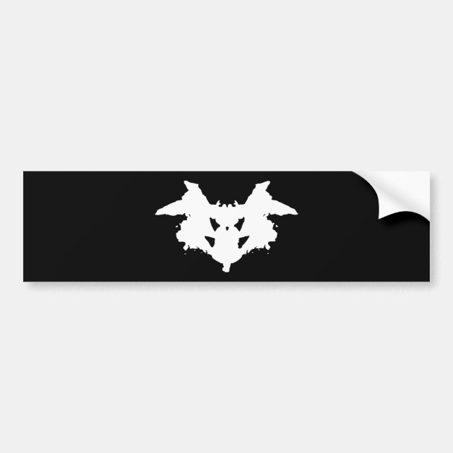 Adesivo Para Carro Rorschach Inkblot (Frente)