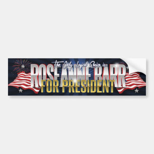 Adesivo Para Carro RoseAnne Barr para o presidente