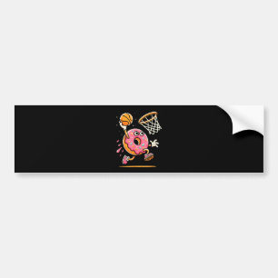 Adesivo Para Carro Rosquinha Engraçada, Comida de basquetebol, Dunbal