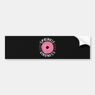 Adesivo Para Carro Rosquinha Sprinkle Kindness Meninas Engraçadas Mul