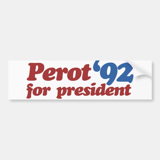 Adesivo Para Carro Ross Perot 1992 (Frente)