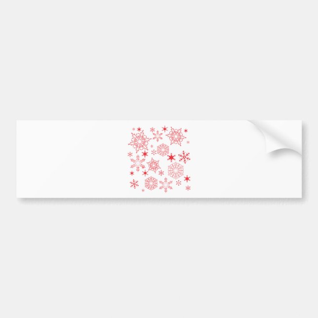 Adesivo Para Carro Rosy Snowflakes (Frente)