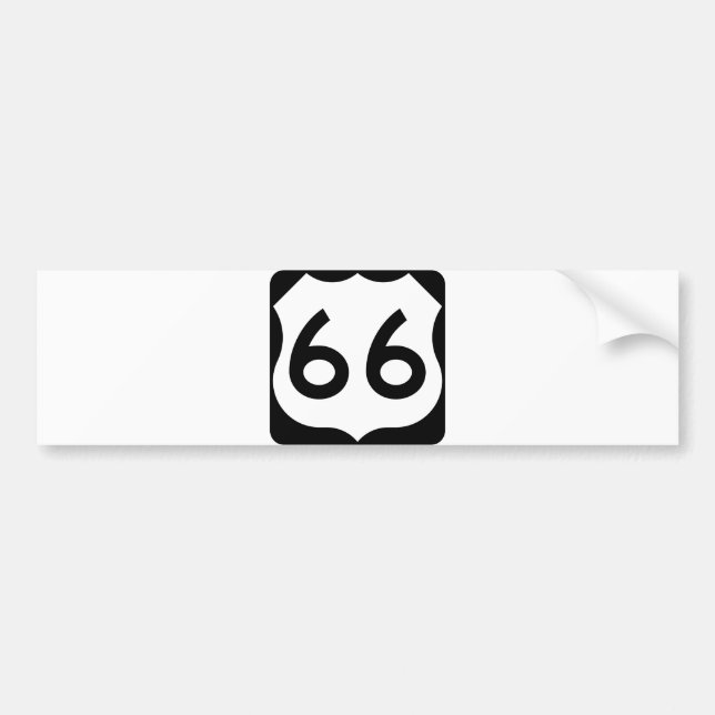 Adesivo Para Carro Rota 66 (Frente)