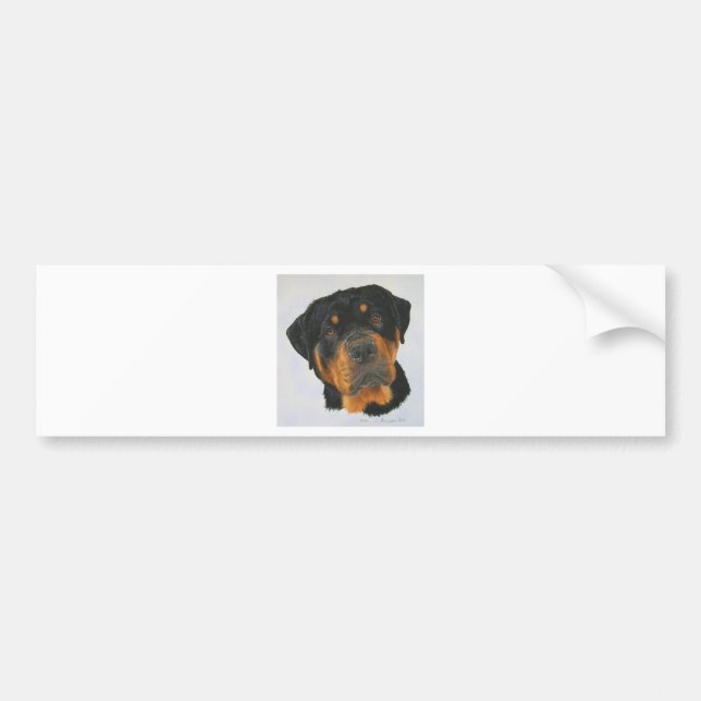 Adesivo Para Carro Rottweiler (Frente)