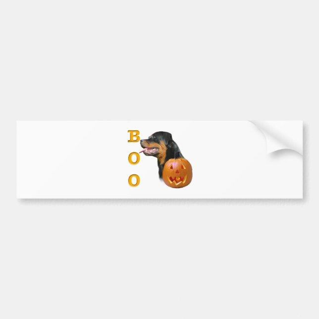Adesivo Para Carro Rottweiler Boo (Frente)