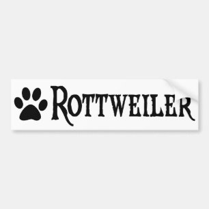 Adesivo Para Carro Rottweiler (estilo do pirata com pawprint)