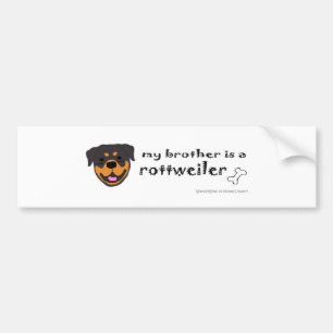 Adesivo Para Carro RottweilerIrmão