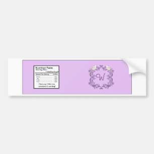 Adesivo Para Carro Rótulo de Garrafa de Casamento Roxo/Lavanda