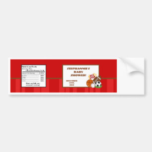 Adesivo Para Carro Rótulo do Frasco de Água Vermelho All-Star