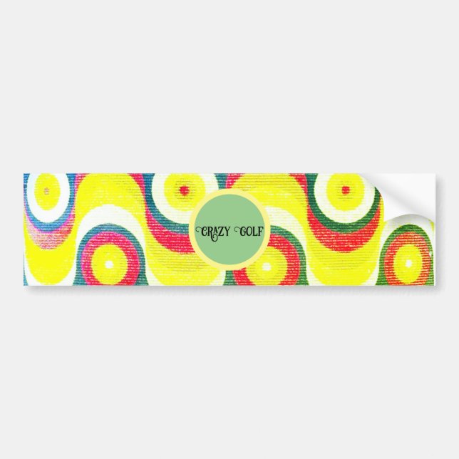 ADESIVO PARA CARRO RÓTULO DO RÓTULO DO CARRO ESTILO DE GOLFE LOUCO (Frente)