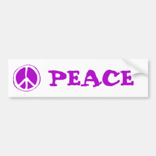 Adesivo Para Carro Roxo do sinal de paz -