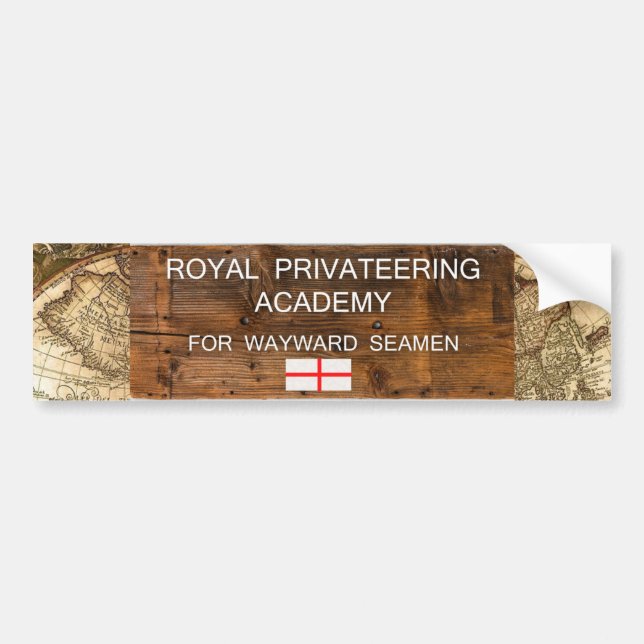 Adesivo Para Carro Royal Privateering Academy OFMD Bumper Sticker (Frente)