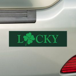 Adesivo Para Carro Rua de Shamrock, Lucky Green Clover.