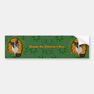 Adesivo Para Carro Rua Patricks - pote de ouro - Boston Terrier