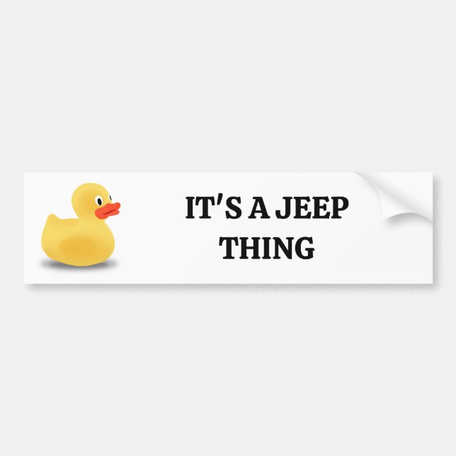Adesivo Para Carro Rubber ducky bumper sticker (Frente)