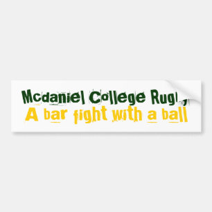 Adesivo Para Carro Rugby da faculdade de Mcdaniel, luta do bar de A