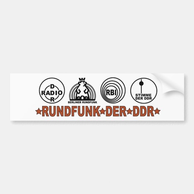ADESIVO PARA CARRO RUNDFUNK DER DDR (Frente)