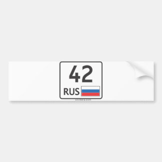 Adesivo Para Carro RUS. Kemerovo. 42