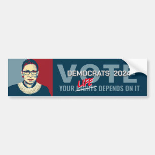 Adesivo Para Carro Ruth Bader Ginsburg Modern Pop Art Vote