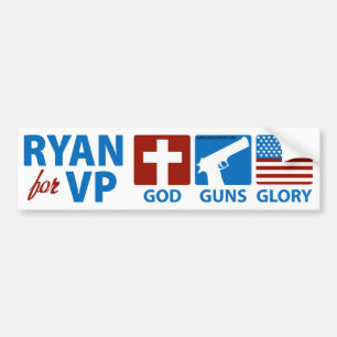 Adesivo Para Carro Ryan para o deus de VP atira no autocolante no