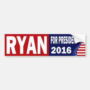 Adesivo Para Carro Ryan para o presidente 2016