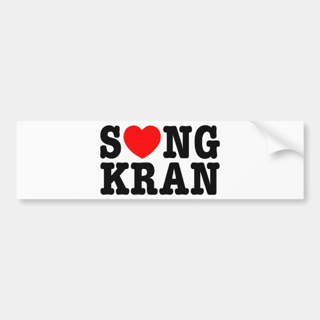 Adesivo Para Carro S ❤ NGKRAN ~ Heart Songkran (Frente)