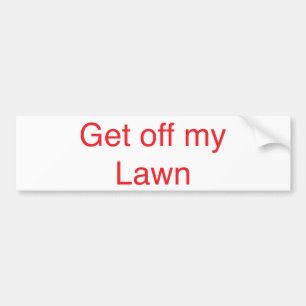 Adesivo Para Carro Sai do meu gramado