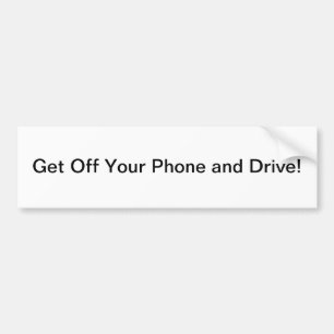 Adesivo Para Carro Saia seu telefone e conduza!