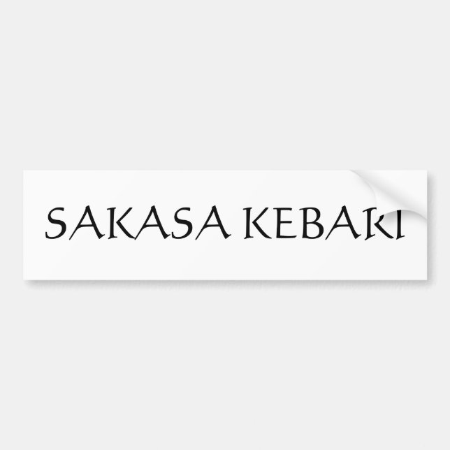 Adesivo Para Carro Sakasa Kebari (Frente)