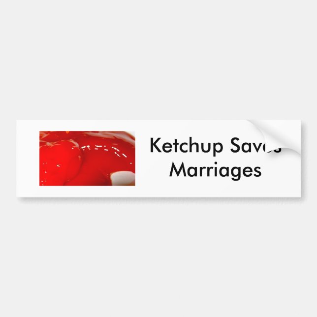 Adesivo Para Carro Salvar a ketchup! (Frente)