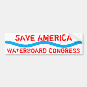 ADESIVO PARA CARRO SALVAR AMÉRICA, CONGRESSO DE WATERBOARD